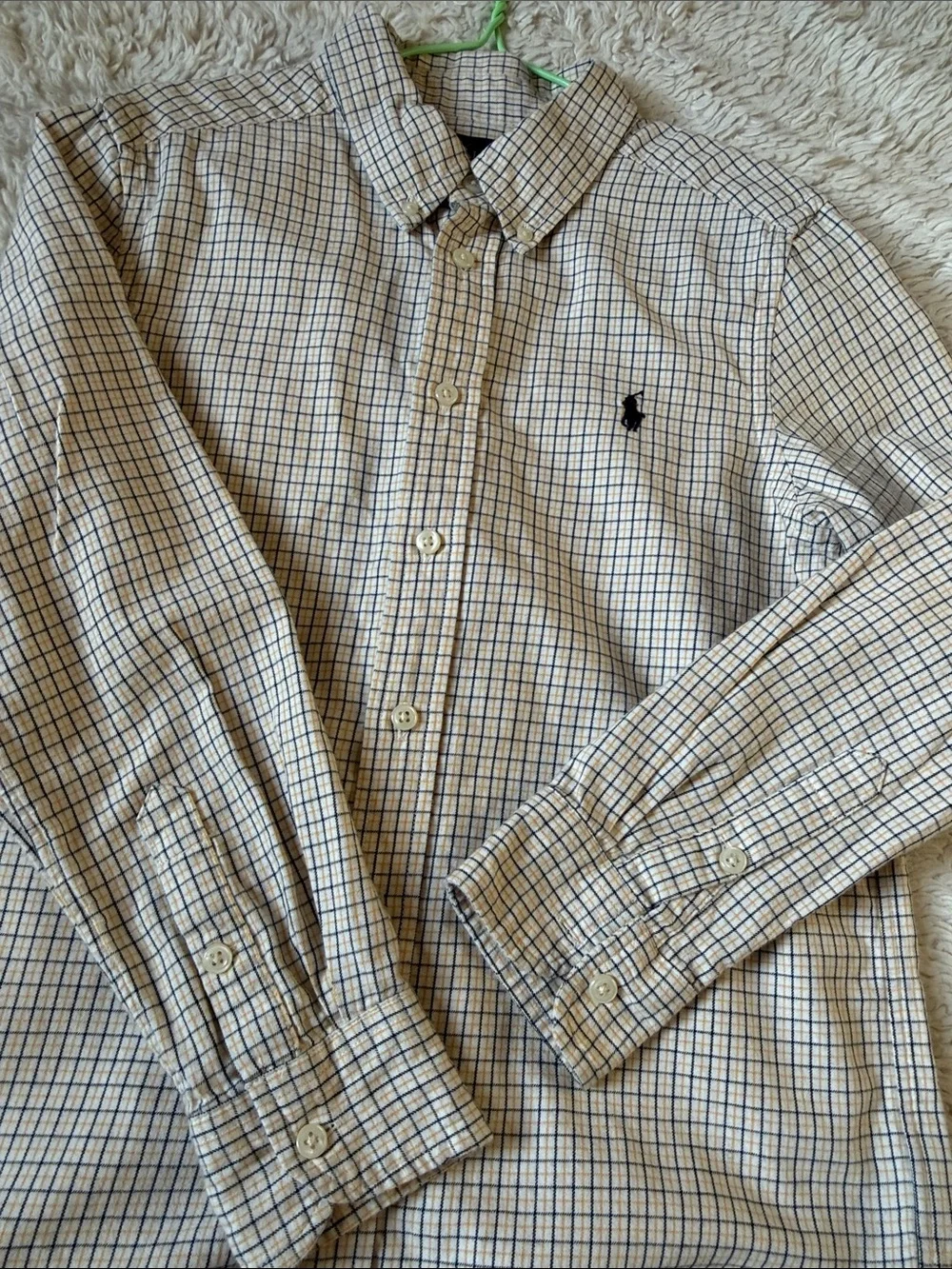Ralph Lauren Button-Down Plaid Shirt for boy size 10-12